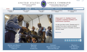 AFRICOM website April 2014   Ghana and US Maritime Forces Complete Combined Maritime Law Enforcement Operation:  For the past 3 weeks, Ghanaian and US maritime forces have carried out AMLEP operations in support of maritime security in Sekondi, Ghana 
